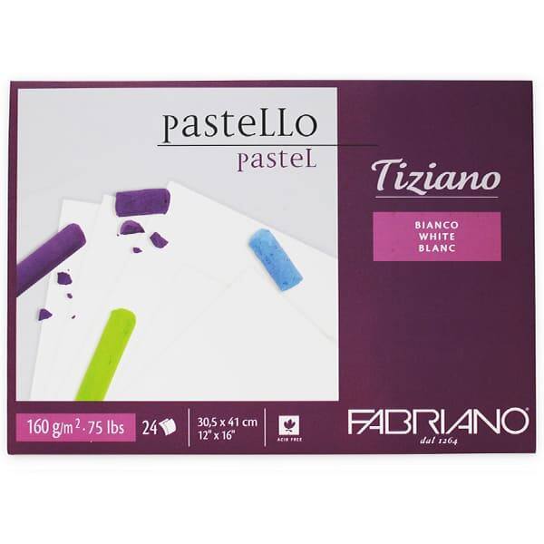 FABRIANO TIZIANO RAJZTÖMB, 160 G, 24 LAP - 30,5X41 CM, FEHÉR