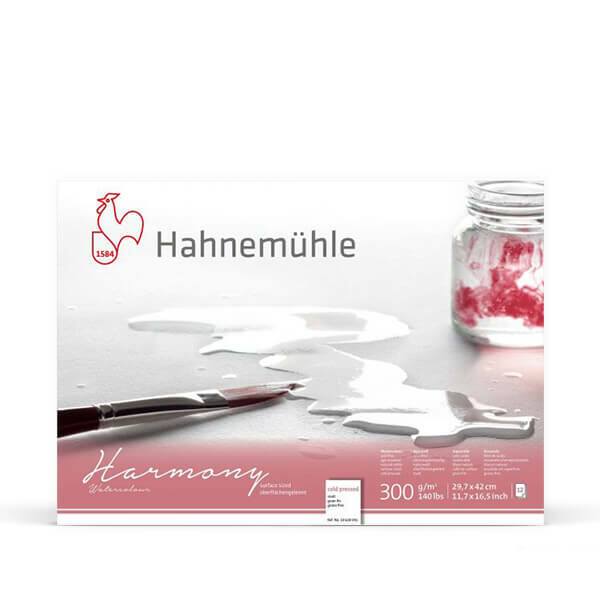 HAHNEMÜHLE AKVARELLTÖMB, HARMONY, 300 G - 12 LAP, A3