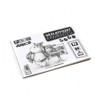 PAX JUNIOR VÁZLATFÜZET, 160 G, 32 LAP, SPIRÁLOS, B4