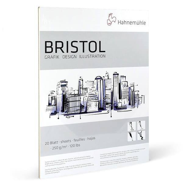 HAHNEMÜHLE BRISTOL RAJZTÖMB, 250 G, 20 LAP - A3