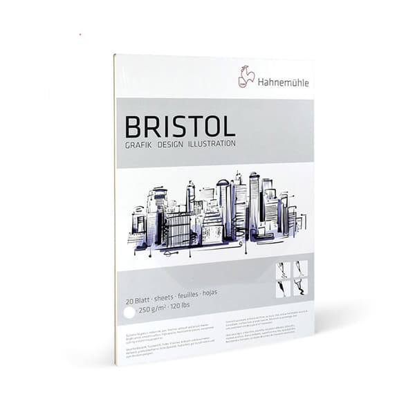 HAHNEMÜHLE BRISTOL RAJZTÖMB, 250 G, 20 LAP - A4