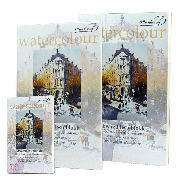 MUNKÁCSY AKVARELLTÖMB, A4, 200 G, 36 LAP MUNKÁCSY AKVARELLTÖMB, A4, 200 G, 36 LAP