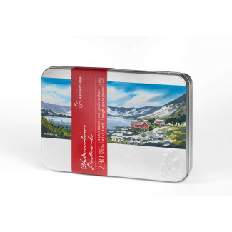 HAHNEMÜHLE WATERCOLOUR POSTCARDS AKVARELLPAPÍR LEVELEZŐLAPOK, 230 G, 10,5X14,8 CM, 30 DB - ÉRDES