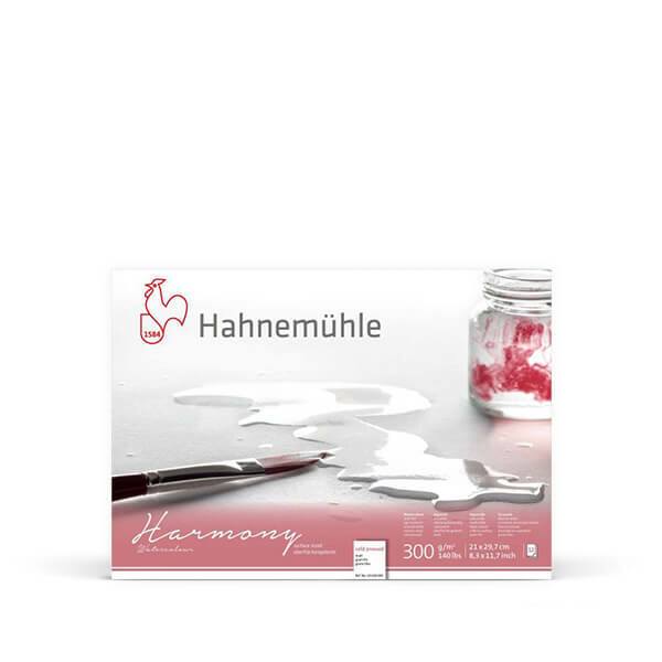 HAHNEMÜHLE AKVARELLTÖMB, HARMONY, 300 G - 12 LAP, A4