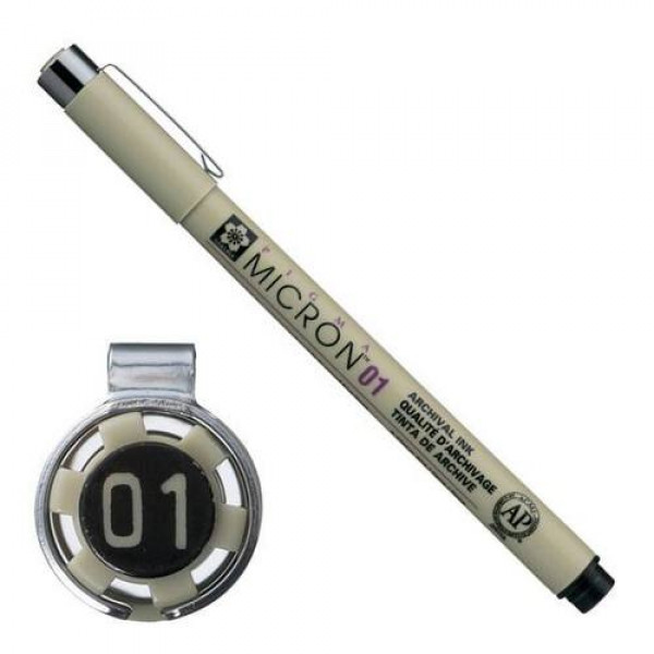 SAKURA PIGMA MICRON 01 MŰSZAKI RAJZTOLL, 0,25 MM - KÜLÖNBÖZŐ SZÍNEKBEN
