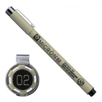 SAKURA PIGMA MICRON 02 MŰSZAKI RAJZTOLL, 0,3 MM - KÜLÖNBÖZŐ SZÍNEKBEN