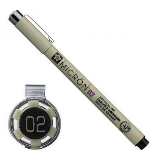 SAKURA PIGMA MICRON 02 MŰSZAKI RAJZTOLL, 0,3 MM - KÜLÖNBÖZŐ SZÍNEKBEN