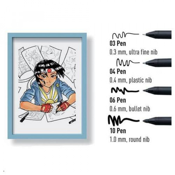 SAKURA PIGMA SENSEI 03 RAJZTOLL, FEKETE - 0,3 MM SAKURA PIGMA SENSEI 03 RAJZTOLL, FEKETE - 0,3 MM