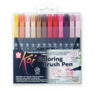 SAKURA KOI BRUSH PEN ECSETFILC KÉSZLET 24 DB