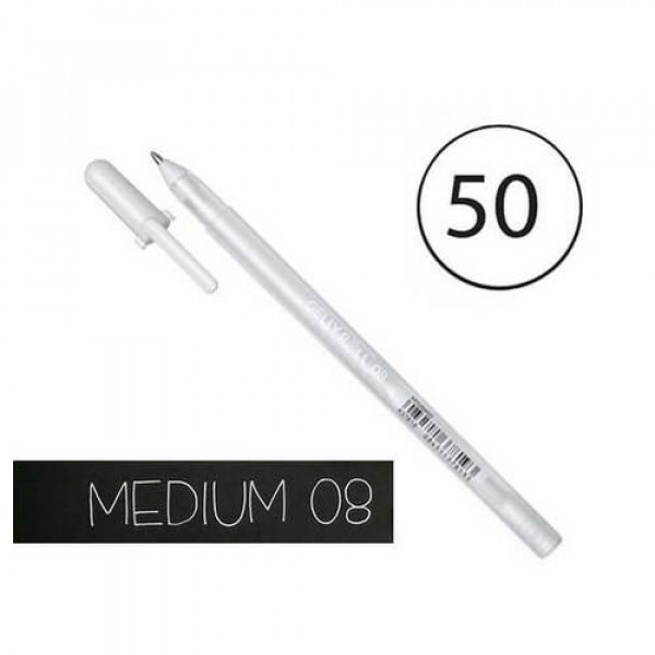 SAKURA GELLY ROLL ZSELÉS TOLL, FEHÉR 08 (0,4 MM)