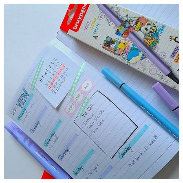 BRUYNZEEL FINELINER TŰFILC KÉSZLET - 6 DB, PASZTELL SZÍNEK