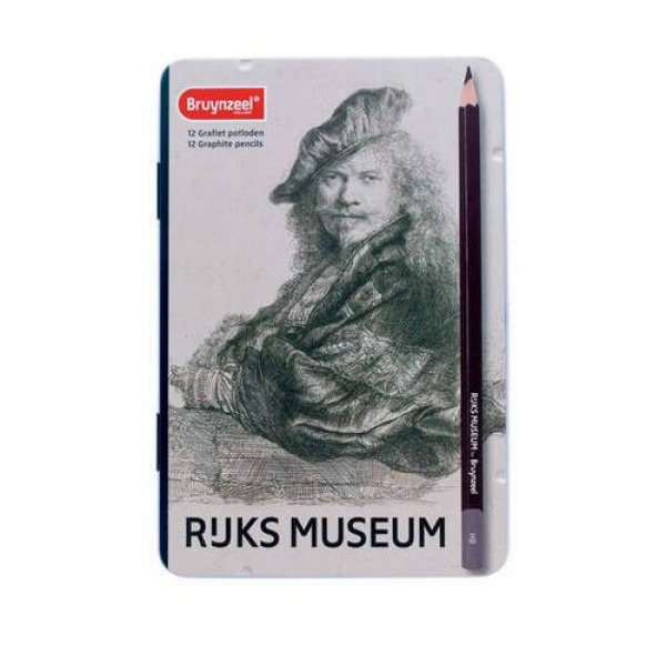 BRUYNZEEL RIJKS MUSEUM GRAFITCERUZA KÉSZLET - 12 DB, REMBRANDT: ÖNARCKÉP
