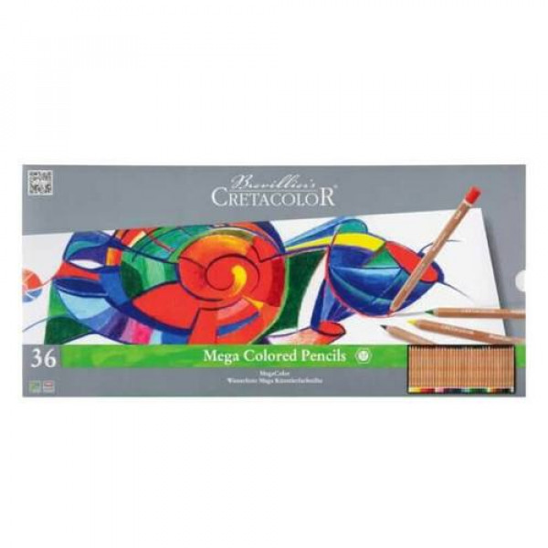 CRETACOLOR MEGACOLOR VASTAG SZÍNESCERUZA KÉSZLET - 36 DB CRETACOLOR MEGACOLOR VASTAG SZÍNESCERUZA KÉSZLET - 36 DB