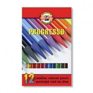 PROGRESSO  SZÍNESCERUZA KÉSZLET - 12 DB