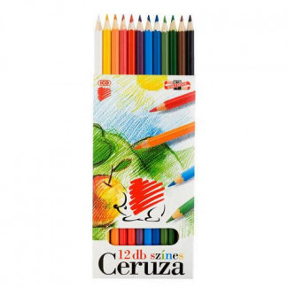 KOH-I-NOOR, SÜNI SZÍNESCERUZA KÉSZLET, 12 DB-OS, HATSZÖGLETŰ