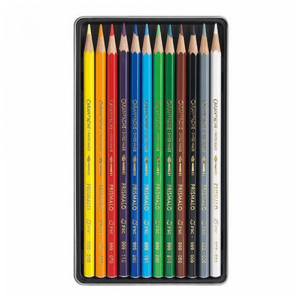 CARAN D'ACHE PRISMALO AKVARELLCERUZA KÉSZLET - 12 DB