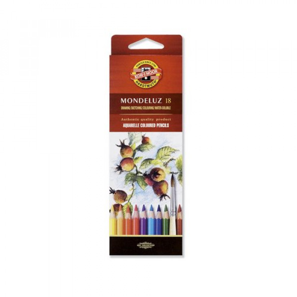 KOH-I-NOOR 3717 MONDELUZ AQUARELL SZÍNES CERUZA 18 DB KOH-I-NOOR 3717 MONDELUZ AQUARELL SZÍNES CERUZA 18 DB