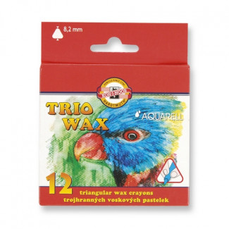 KOH-I-NOOR 8252 AQUARELL VIASZKRÉTA/12 HÁROMSZÖGLETŰ (8.2MM)