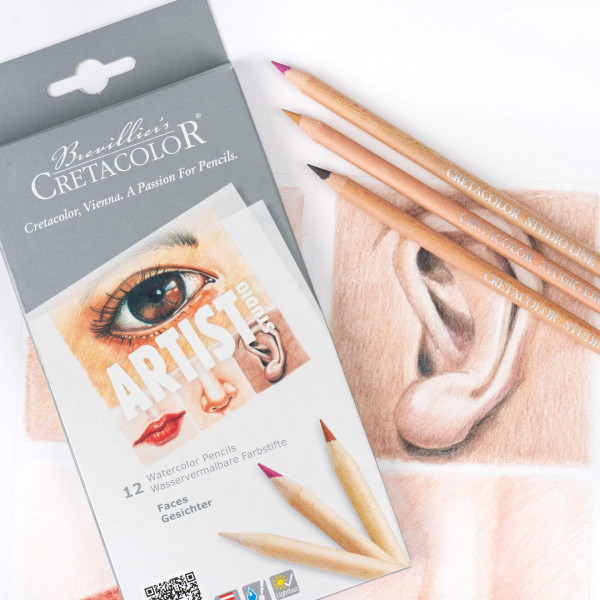 CRETACOLOR ARTIST STUDIO AKVARELLCERUZA KÉSZLET, PORTRÉ - 12 DB CRETACOLOR ARTIST STUDIO AKVARELLCERUZA KÉSZLET, PORTRÉ - 12 DB