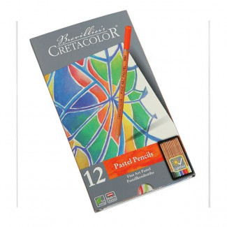 CRETACOLOR FÉMDOBOZOS PASZTELLCERUZA KÉSZLET - 12 DB