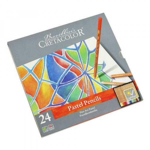 CRETACOLOR FÉMDOBOZOS PASZTELLCERUZA KÉSZLET - 24 DB