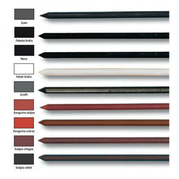 CRETACOLOR TÖLTŐCERUZA BETÉT, 5,6 MM - SANGUINE, OLAJOS, 6 DB