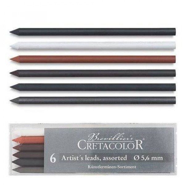 CRETACOLOR TÖLTŐCERUZA BETÉT, 5,6 MM - VEGYES, 6 DB CRETACOLOR TÖLTŐCERUZA BETÉT, 5,6 MM - VEGYES, 6 DB