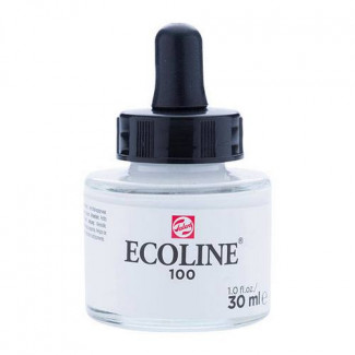 TALENS ECOLINE FOLYÉKONY AKVARELL FESTÉK, 30 ML - 100, WHITE