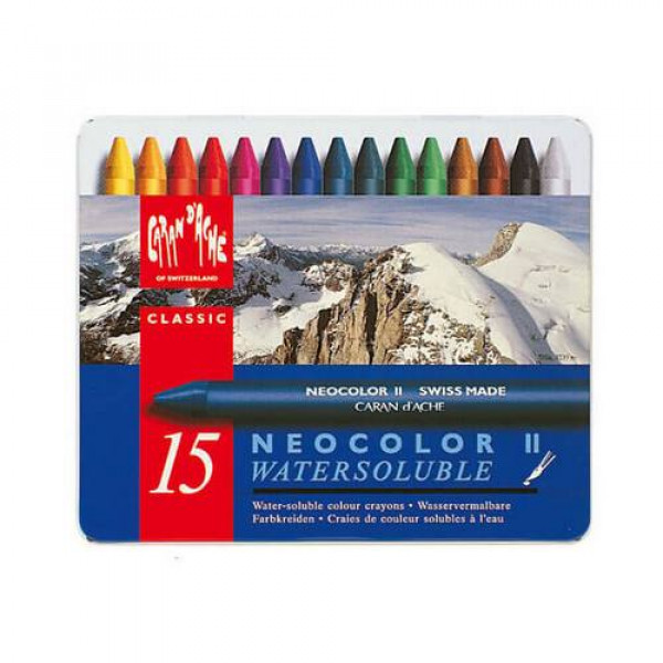 CARAN D'ACHE CLASSIC NEOCOLOR II AKVARELLKRÉTA KÉSZLET  15 DB
