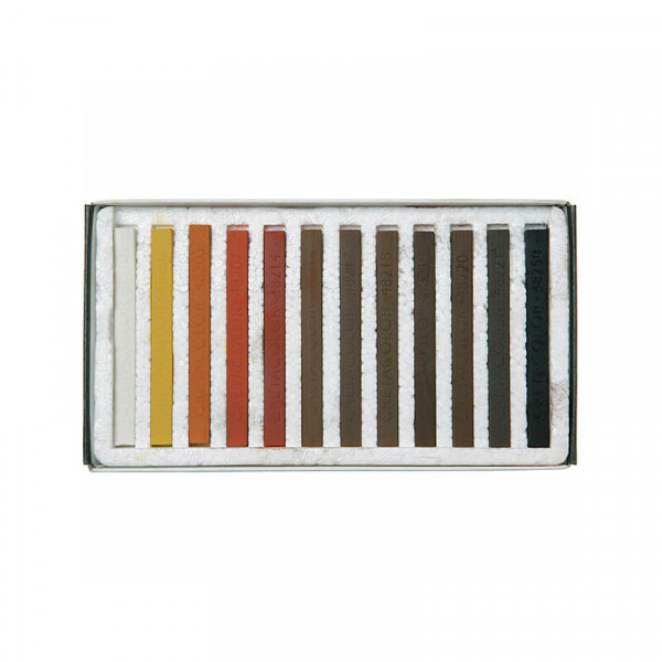 CRETACOLOR PITTKRÉTA KÉSZLET - 12 DB, BARNA ÁRNYALATOK