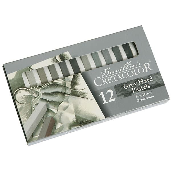 CRETACOLOR PITTKRÉTA KÉSZLET - 12 DB, SZÜRKE ÁRNYALATOK