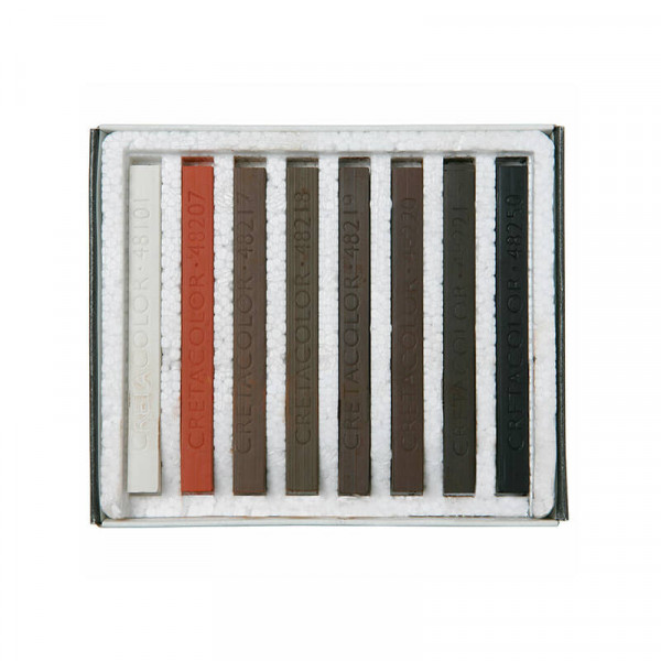 CRETACOLOR PITTKRÉTA KÉSZLET - 8 DB, BARNA ÁRNYALATOK