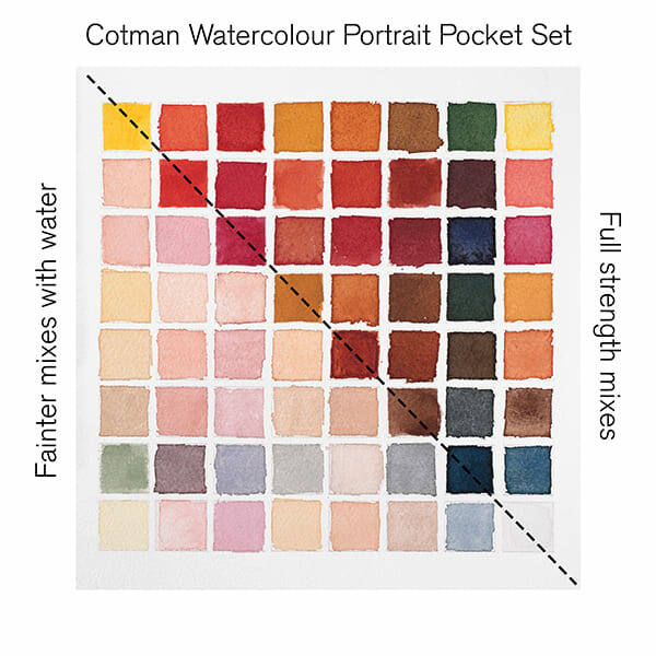 WINSOR&NEWTON COTMAN POCKET SET AKVARELLFESTÉK KÉSZLET, 8X1/2 SZILKE + ECSET - PORTRAIT WINSOR&NEWTON COTMAN POCKET SET AKVARELLFESTÉK KÉSZLET, 8X1/2 SZILKE + ECSET - PORTRAIT