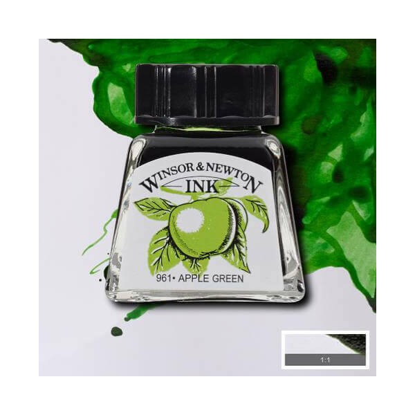 WINSOR&NEWTON TINTA, 14 ML - 011, APPLE GREEN WINSOR&NEWTON TINTA, 14 ML - 011, APPLE GREEN