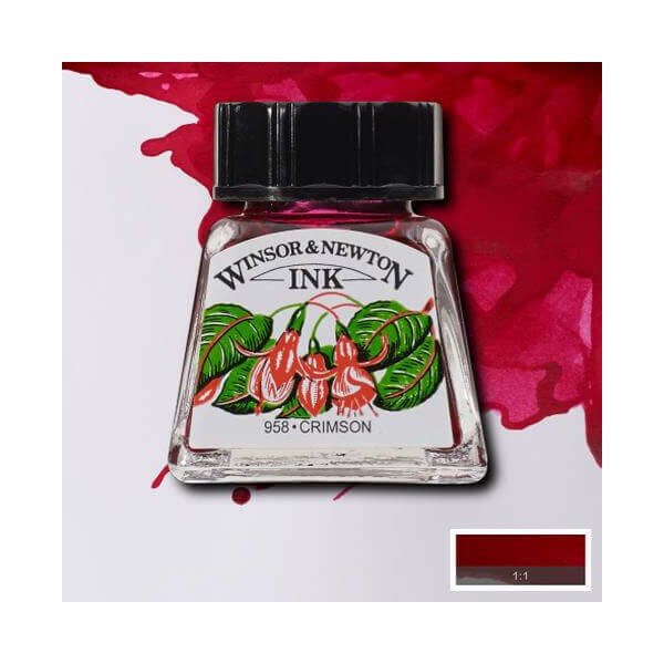 WINSOR&NEWTON TINTA, 14 ML - 203, CRIMSON