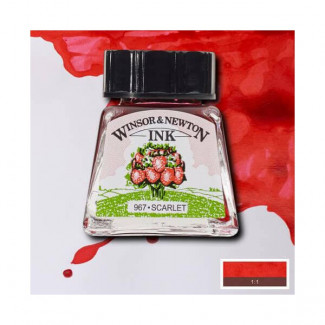 WINSOR&NEWTON TINTA, 14 ML - 601, SCARLET