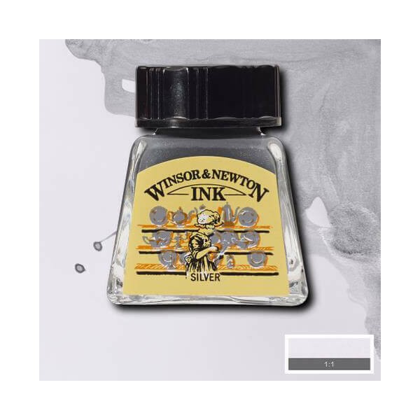 WINSOR&NEWTON TINTA, 14 ML - 617, SILVER WINSOR&NEWTON TINTA, 14 ML - 617, SILVER