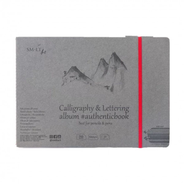 KALLIGRÁFIA TÖMB - FEKVŐ - SMLT CALLIGRAPHY AND LETTERING AUTHENTICBOOK - 100GR, 32 LAPOS, 17,6X24,5CM KALLIGRÁFIA TÖMB - FEKVŐ - SMLT CALLIGRAPHY AND LETTERING AUTHENTICBOOK - 100GR, 32 LAPOS, 17,6X24,5CM