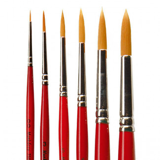 M7500R MUNKÁCSY SZINTETIKUS KEREK ECSET KÜLÖNBÖZŐ MÉRETEKBEN - 00