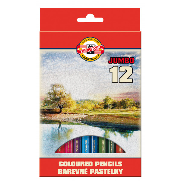 KOH-I-NOOR 3382 SZÍNES CERUZA 12 DB HATSZÖGLETŰ OMEGA VASTAG (10MM) KOH-I-NOOR 3382 SZÍNES CERUZA 12 DB HATSZÖGLETŰ OMEGA VASTAG (10MM)