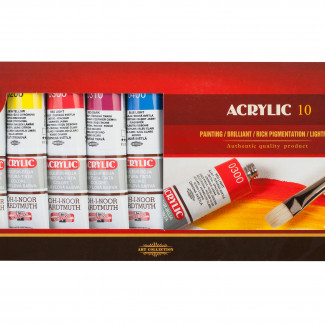 KOH-I-NOOR AKRILFESTÉK KÉSZLET 10 DB 40 ML