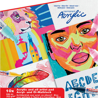 EDDING PAPÍRTÖMB AKRIL/OLAJ  10 LAP A/4