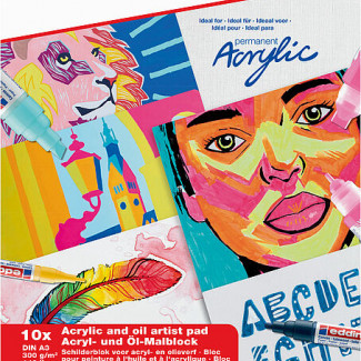 EDDING PAPÍRTÖMB AKRIL/OLAJ  10 LAP A/3