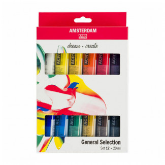 TALENS AMSTERDAM AKRILFESTÉK KÉSZLET - 12X20 ML