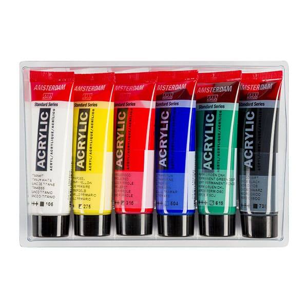 TALENS AMSTERDAM AKRILFESTÉK KÉSZLET - 6X20 ML