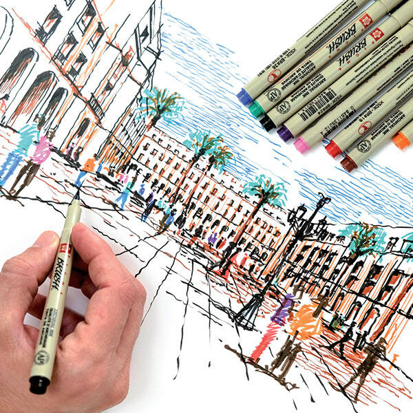 SAKURA PIGMA BRUSH ECSETFILC- FEKETE SAKURA PIGMA BRUSH ECSETFILC- FEKETE