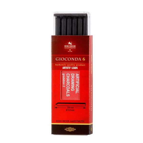 KOH-I-NOOR GIOCONDA PRÉSELT SZÉN 6 DB 8673