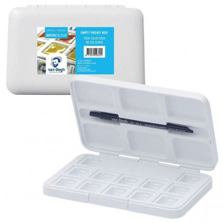 TALENS VAN GOGH AKVARELLFESTÉK TARTÓ DOBOZ, 12X1/2 SZILKÉHEZ - ECSETTEL