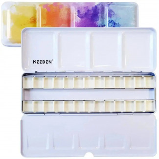 MEEDEN AKVARELLFESTÉK TARTÓ DOBOZ(SZILKÉHEZ)24X1/2-SZÍNES