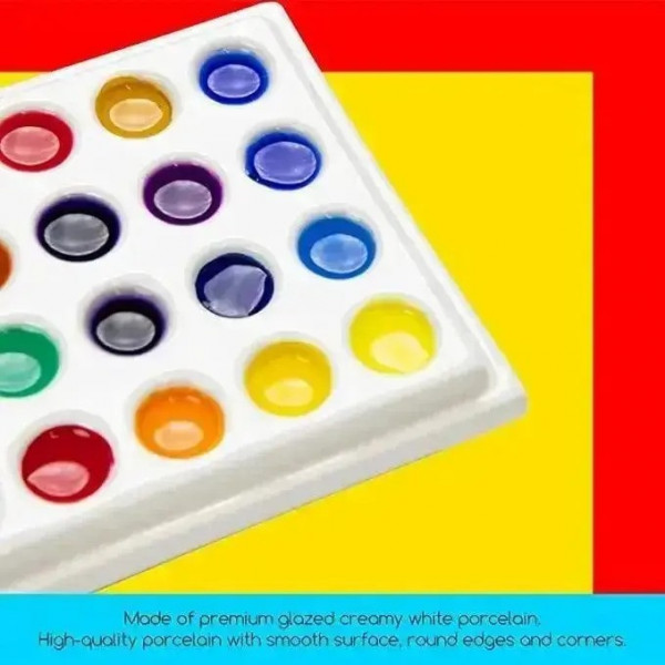 MEEDEN PROFESSZIONÁLIS PORCELÁN PALETTA-24 RÉSZES FEDÉLLEL MEEDEN PROFESSZIONÁLIS PORCELÁN PALETTA-24 RÉSZES FEDÉLLEL